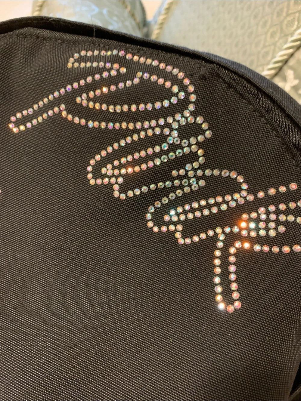 Victoria’s Secret PINK bling iridescent rhinestone campus backpack